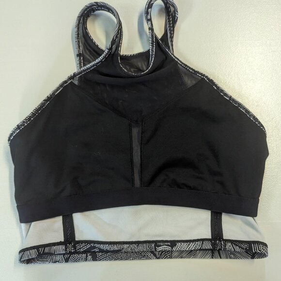 Lululemon Get It Om Bra Mini Dottie Tribe White Black / Black Size 8 - Picture 9 of 11